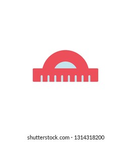 Ruler Icon Vector Illustration in Flat Style for Any Purpose