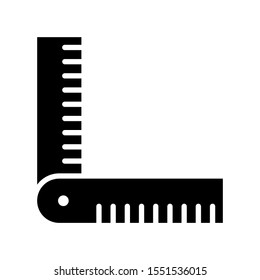 Ruler icon vector illustration logo for many purpose. Isolated on white background.