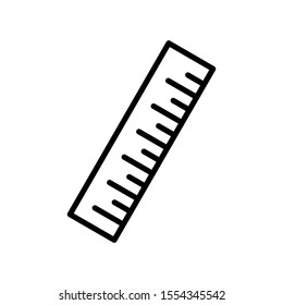 Ruler icon vector illustration logo for many purpose. Isolated on white background.