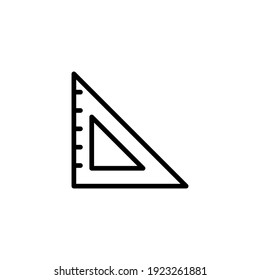 Ruler icon vector illustration logo template for many purpose. Isolated on white background.