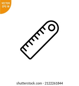 Ruler icon vector illustration logo template for many purpose. Isolated on white background.