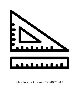 Ruler icon vector illustration logo template isolated on white background