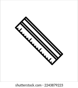 ruler icon vector illustration logo template for many purpose. Isolated on white background.