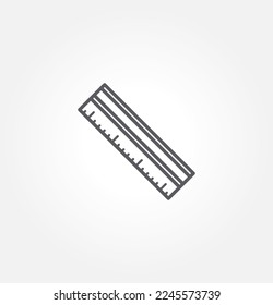 ruler icon vector illustration logo template for many purpose. Isolated on white background.
