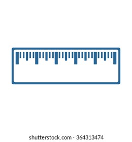 ruler icon, vector illustration. Modern design. Flat design style