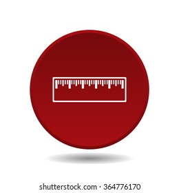 ruler icon, vector illustration. Modern design. Flat design style
