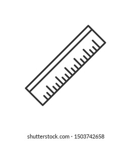 Ruler Icon Vector Illustration. Straightedge Icon Vector.