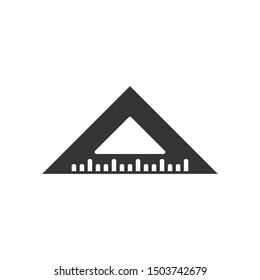 Ruler Icon Vector Illustration. Straightedge Icon Vector.