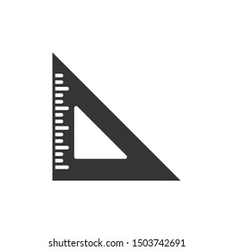 Ruler Icon Vector Illustration. Straightedge Icon Vector.
