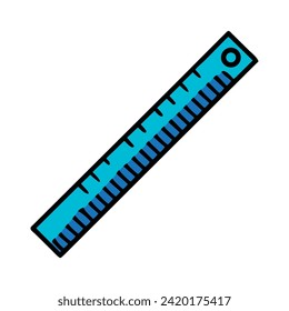 Ruler icon vector illustration symbol design