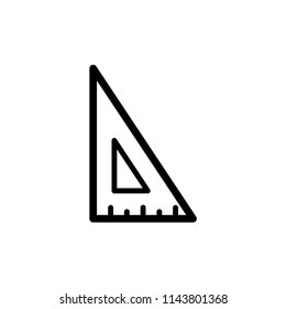 Ruler icon. Vector illustration trendy.