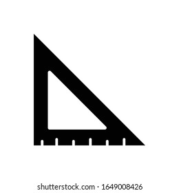 Plantilla de diseño de ilustración vectorial de icono de regla