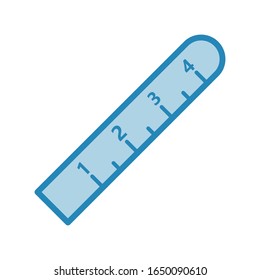 Plantilla de diseño de ilustración vectorial de icono de regla 