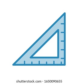 Design-Vorlage für die Vektorillustration von Lineal-Symbolen 