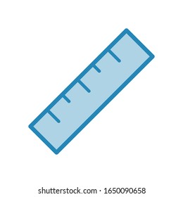 Design-Vorlage für die Vektorillustration von Lineal-Symbolen 
