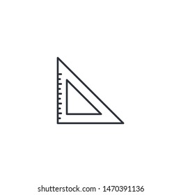 ruler icon vector logo template