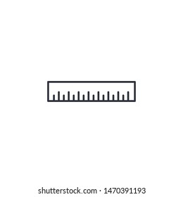 ruler icon vector logo template
