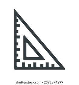 Vector de icono de regla en el diseño de moda