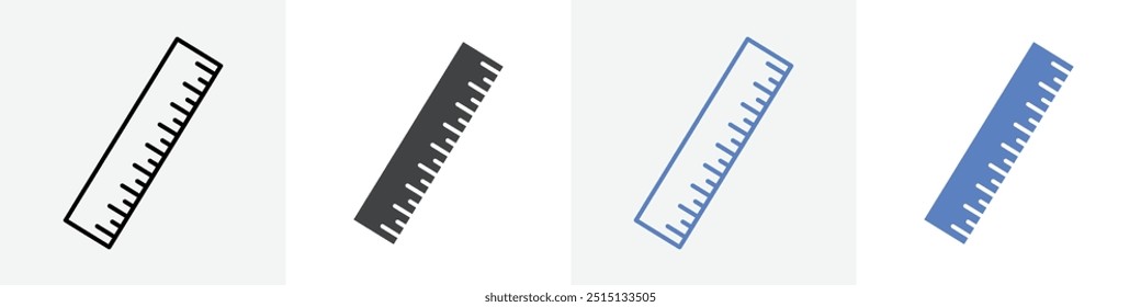 ruler icon vector set use for web ui or app