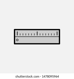 Ruler Icon - Vector, Sign and Symbol for Design, Presentation, Website or Apps Elements.