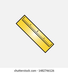 Ruler Icon - Vector, Sign and Symbol for Design, Presentation, Website or Apps Elements.