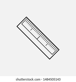 Ruler Icon - Vector, Sign and Symbol for Design, Presentation, Website or Apps Elements.