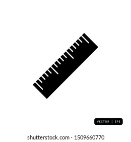 Ruler Icon Vector - Sign or Symbol
