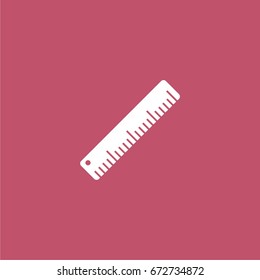ruler icon. vector sign symbol on white background