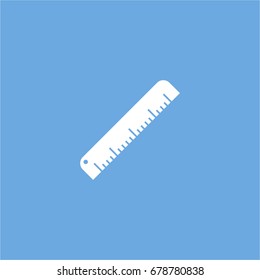 ruler icon. vector sign symbol on white background