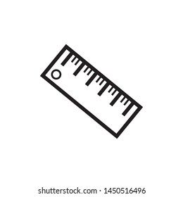 ruler icon vector simple design