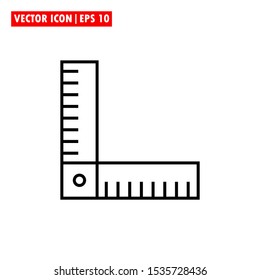 ruler icon vector simple design