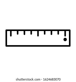 Ruler icon vector simple design