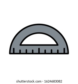 Ruler icon vector simple design