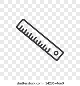 Ruler icon vector. Simple ruler sign in modern design style for web site and mobile app. EPS10
