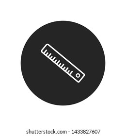 Ruler icon vector. Simple ruler sign in modern design style for web site and mobile app. EPS10