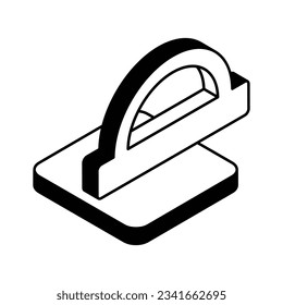Lineal-Symbol, Vektorgrafik-Stockbild.