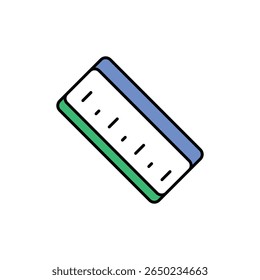 Ruler Icon vector stock illustration