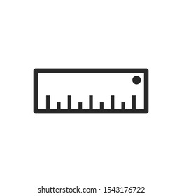 Ruler icon vector symbol isolated illustration EPS 10
