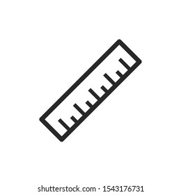 Ruler icon vector symbol isolated illustration EPS 10