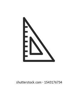 Ruler icon vector symbol isolated illustration EPS 10