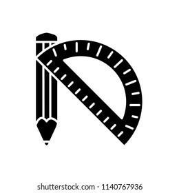 ruler icon vector template