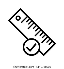 ruler icon vector template