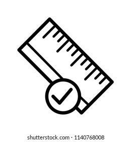 ruler icon vector template