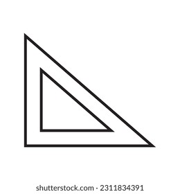 ruler icon vector template illustration logo design