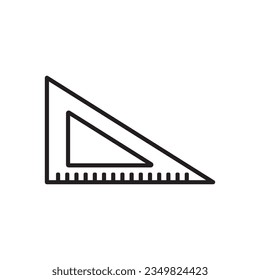 ruler icon vector template illustration logo design