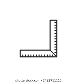 ruler icon vector template illustration logo design
