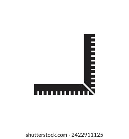 ruler icon vector template illustration logo design