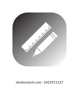 ruler icon vector template illustration logo design