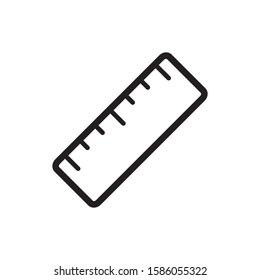 ruler icon vector trendy design