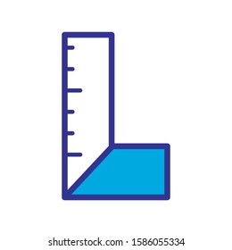 ruler icon vector trendy design